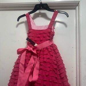 Blush Pink Ruffled Kids Dress